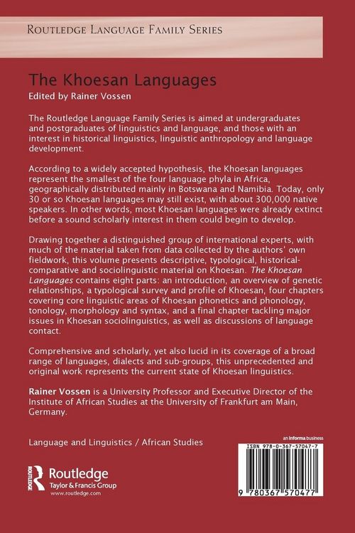 Produktbild: The Khoesan Languages