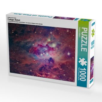 Produktbild: CALVENDO Puzzle Ein Motiv aus dem Kalender Farbiges Weltall 1000 Teile Puzzle quer | 1000 Teile Lege-Gr&ouml;&szlig;e 64 &times; 48 cm Foto-Puzzle f&uuml;r gl&uuml;ckliche Stunden