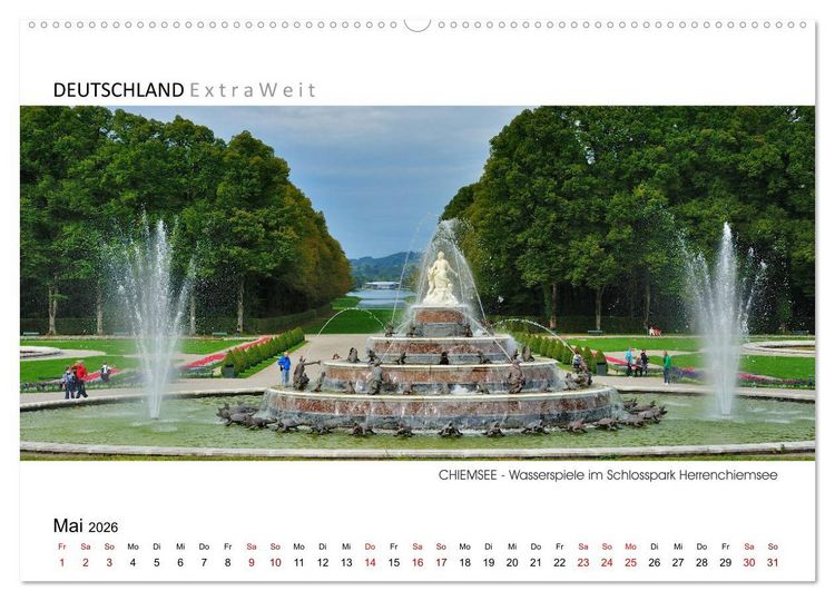 Produktbild: Wei&szlig;blaue Impressionen vom Chiemsee (Wandkalender 2026 DIN A2 quer), CALVENDO Monatskalender