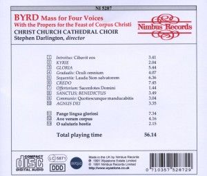 Produktbild: Mass For Four Voices
