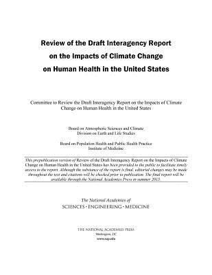 Produktbild: Review of the Draft Interagency Report on the Impacts of Climate Change on Human Health in the United States