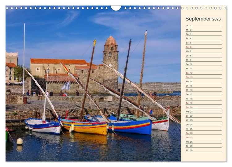 Produktbild: Collioure - Perle der Cote Vermeille (Wandkalender 2026 DIN A3 quer), CALVENDO Monatskalender