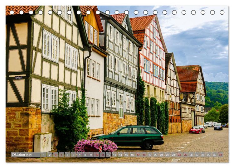Produktbild: Ein Blick auf Rotenburg an der Fulda (Tischkalender 2026 DIN A5 quer), CALVENDO Monatskalender