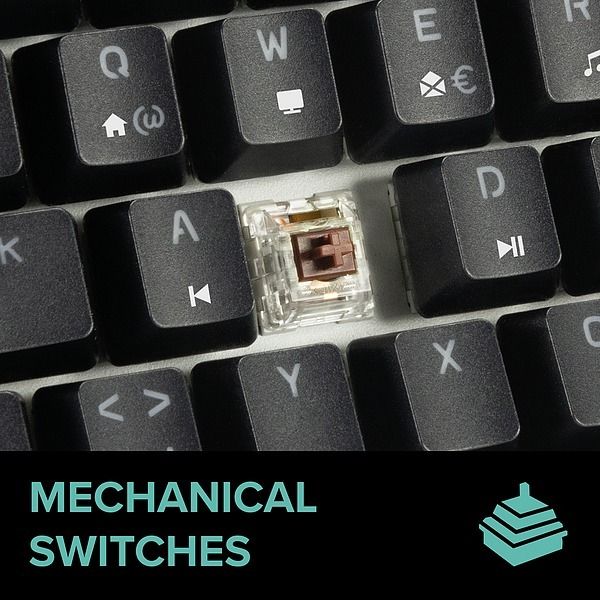Produktbild: SPEEDLINK ATMOS RGB Rainbow Mechanical 60% Gaming Keyboard with brown switches, black - DE layout