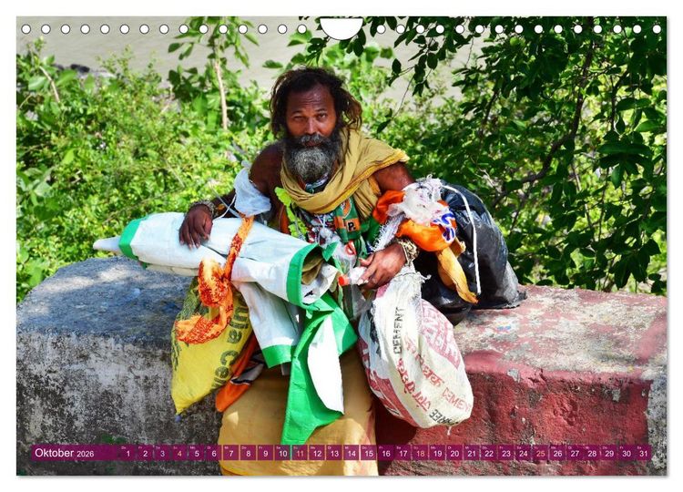 Produktbild: Char Dham - hinduistische Pilgerreise im Himalaya (Wandkalender 2026 DIN A4 quer), CALVENDO Monatskalender