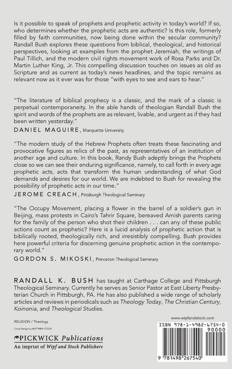Produktbild: The Possibility of Contemporary Prophetic Acts