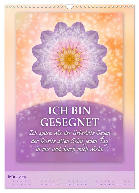Produktbild: ICH BIN Licht und Liebe - Kalender (Wandkalender 2026 DIN A3 hoch), CALVENDO Monatskalender