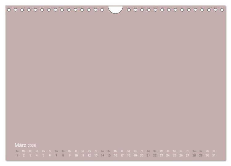 Produktbild: DIY Bastel-Kalender -Erdige Pastell Farben- Zum Selbstgestalten (Wandkalender 2026 DIN A4 quer), CALVENDO Monatskalender