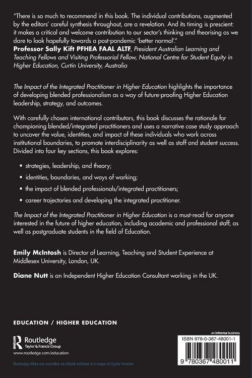 Produktbild: The Impact of the Integrated Practitioner in Higher Education