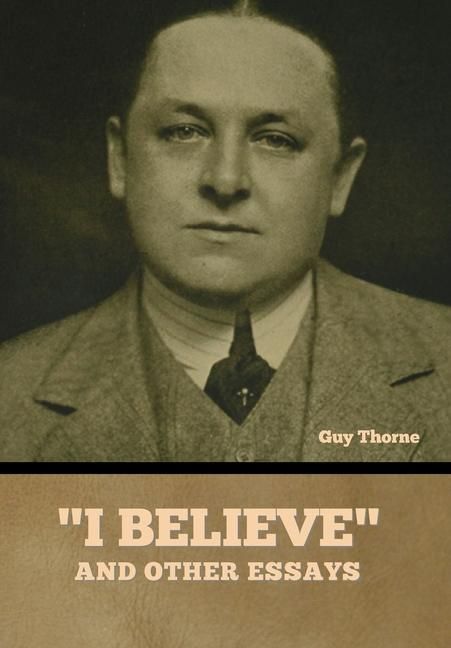 Produktbild: "I Believe" and other essays