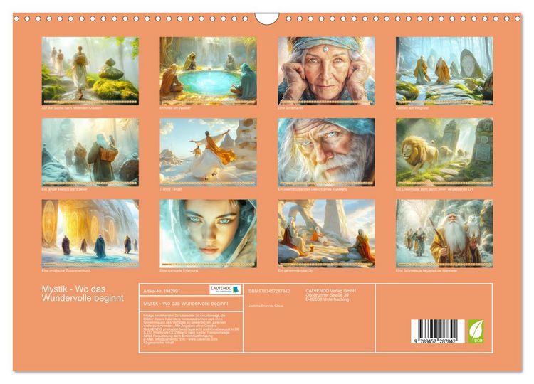 Produktbild: Mystik - Wo das Wundervolle beginnt (Wandkalender 2026 DIN A3 quer), CALVENDO Monatskalender