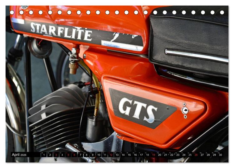 Produktbild: Starflite verkannte Moped Sch&ouml;nheiten (Tischkalender 2026 DIN A5 quer), CALVENDO Monatskalender