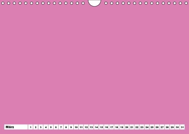 Produktbild: Bunter Bastelkalender f&uuml;r M&auml;dchen (Wandkalender immerw&auml;hrend DIN A4 quer)