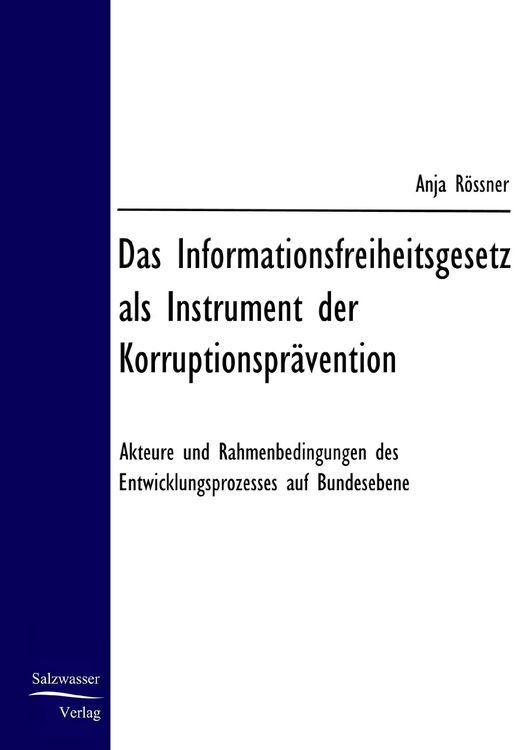 Produktbild: Das Informationsfreiheitsgesetz