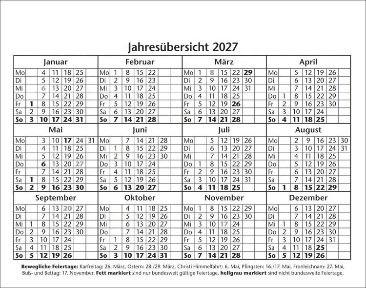 Produktbild: Bastian Sick Tagesabrei&szlig;kalender 2027