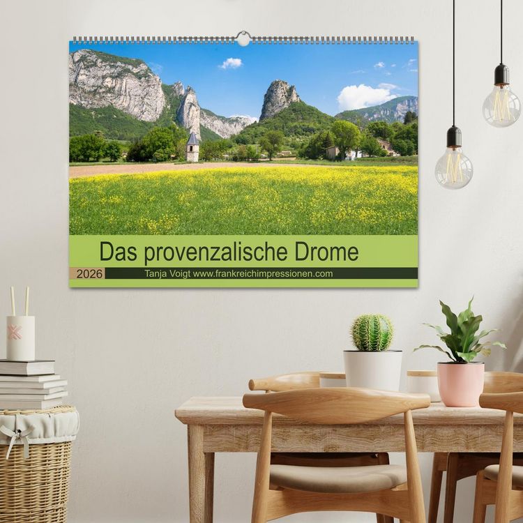 Produktbild: Provenzalisches Drome (Wandkalender 2026 DIN A2 quer), CALVENDO Monatskalender