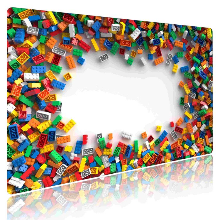 Produktbild: Cover-your-desk Schreibtischunterlage f&uuml;r Kinder und Erwachsene Klemmbausteine, aus hochwertigem Vinyl , 60 x 40 cm