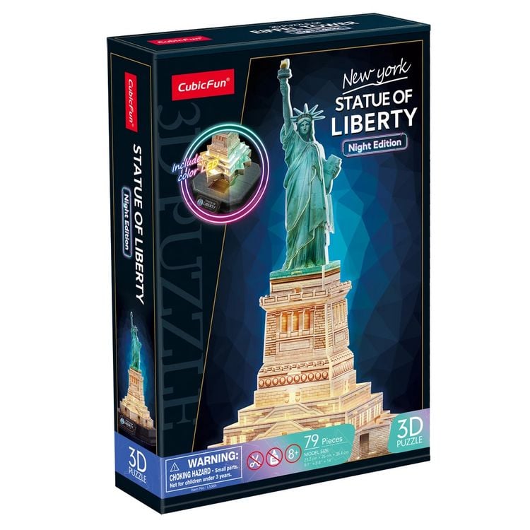Produktbild: CUBICFUN - 3D Puzzle Freiheitsstatue LED 79 Teile