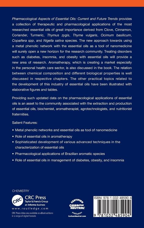 Produktbild: Pharmacological Aspects of Essential Oils