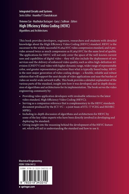 Produktbild: High Efficiency Video Coding (HEVC)