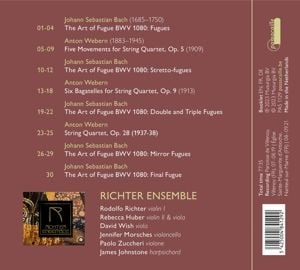 Produktbild: Die Kunst der Fuge/Die Streichquartette