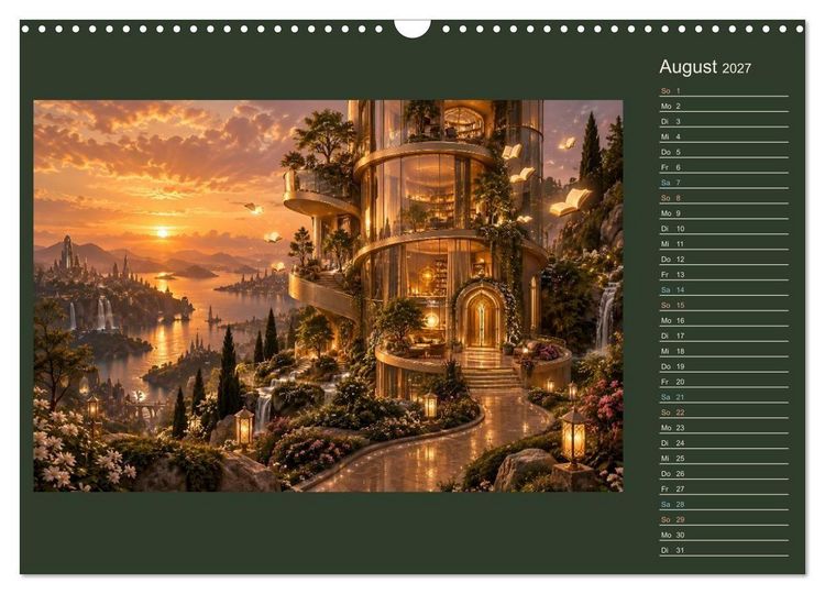 Produktbild: M&auml;rchenh&auml;user von morgen (Wandkalender 2027 DIN A3 quer), CALVENDO Monatskalender