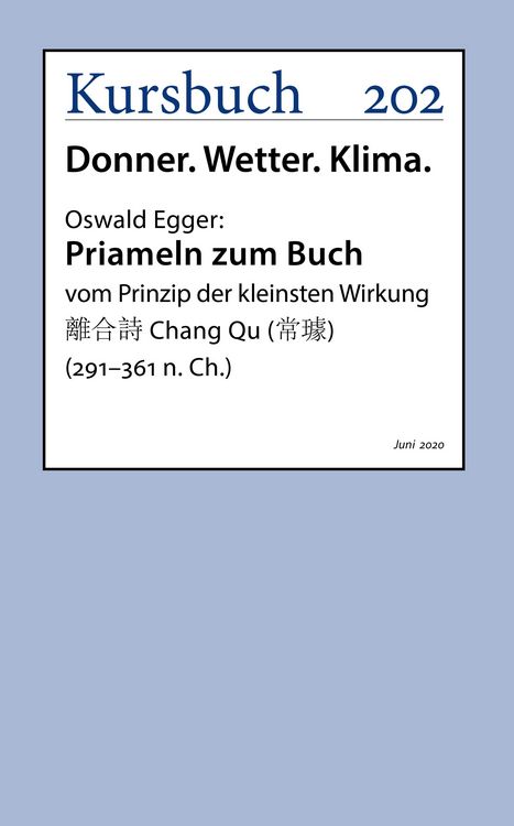 Produktbild: Priameln zum Buch vom Prinzip der kleinsten Wirkung