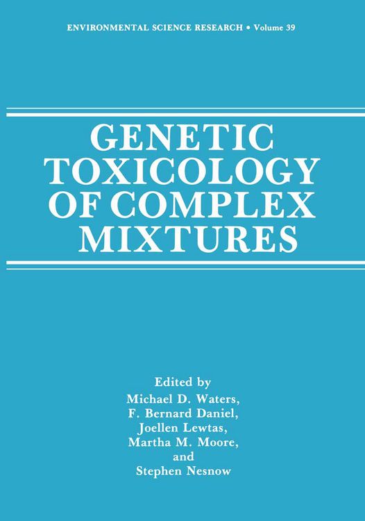 Produktbild: Genetic Toxicology of Complex Mixtures