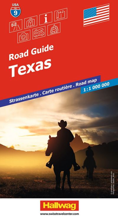 Produktbild: Hallwag Strassenkarte USA, Texas 1:1 Mio.