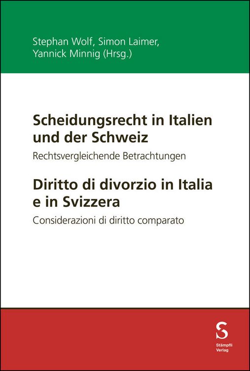 Produktbild: Scheidungsrecht in Italien und der Schweiz / Diritto di divorzio in Italia e in Svizzera