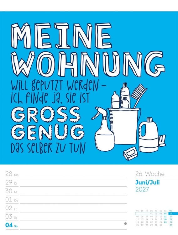 Produktbild: Klartext Spr&uuml;chekalender Wochenplaner 2027