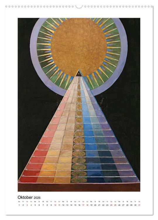 Produktbild: Hilma af Klint - Ein Jahr voller mystischer Kunst (hochwertiger Premium Wandkalender 2026 DIN A2 hoch), Kunstdruck in Hochglanz