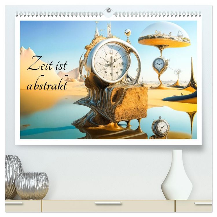 Produktbild: Zeit ist abstrakt (hochwertiger Premium Wandkalender 2026 DIN A2 quer), Kunstdruck in Hochglanz