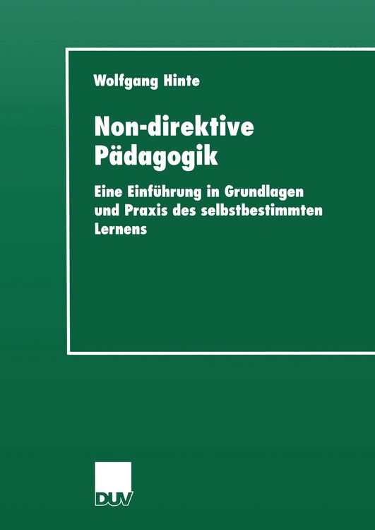 Produktbild: Non-direktive P&auml;dagogik