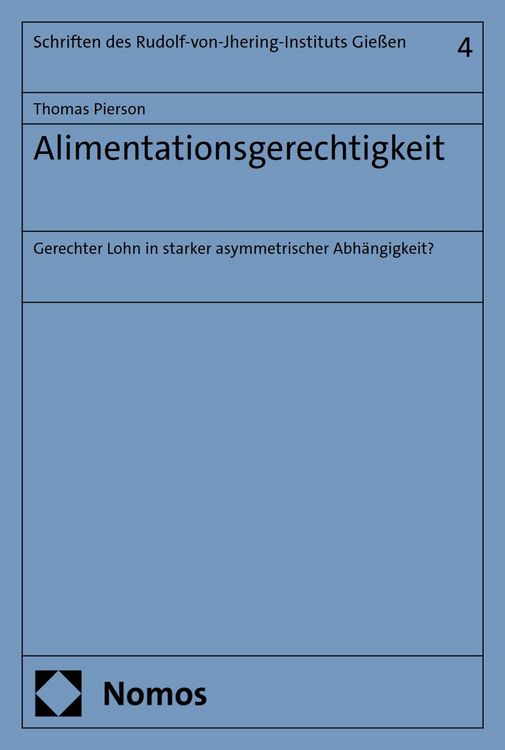 Produktbild: Alimentationsgerechtigkeit