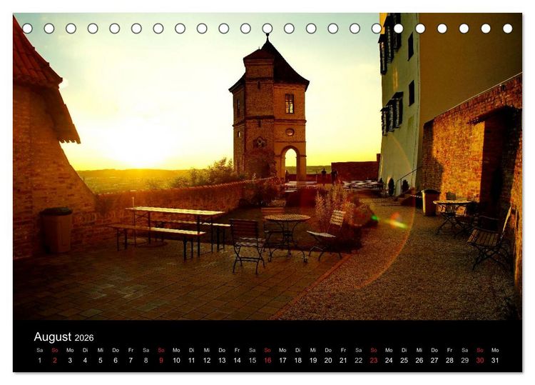 Produktbild: Landshut bei Tag und Nacht (Tischkalender 2026 DIN A5 quer), CALVENDO Monatskalender