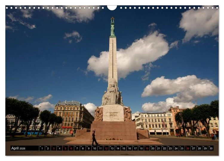 Produktbild: Riga + Jurmala (Wandkalender 2026 DIN A3 quer), CALVENDO Monatskalender