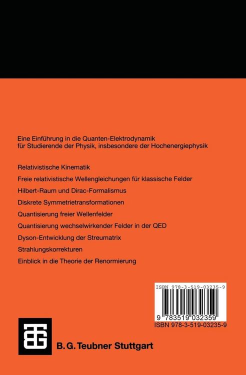Produktbild: Einf&uuml;hrung in die Quanten-Elektrodynamik