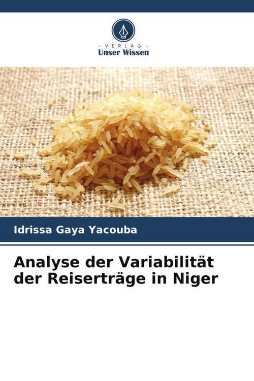 Produktbild: Analyse der Variabilit&auml;t der Reisertr&auml;ge in Niger