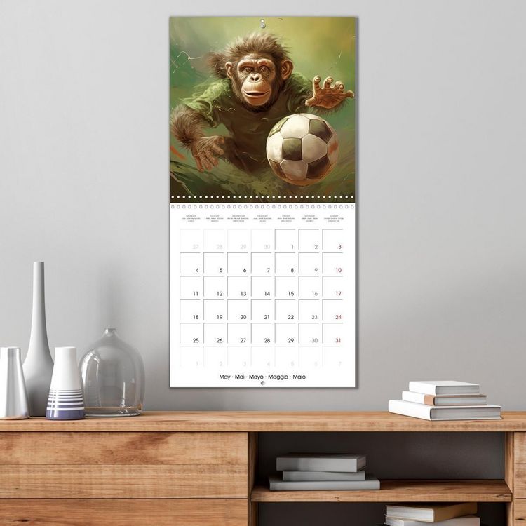 Produktbild: Kicking baby monkeys (Wall Calendar 2026 12 &times; 12 Inch) CALVENDO 12 Month Wall Calendar