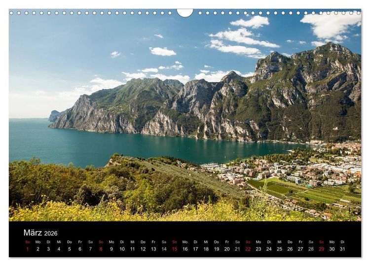 Produktbild: Die sch&ouml;nste Seite am Gardasee (Wandkalender 2026 DIN A3 quer), CALVENDO Monatskalender