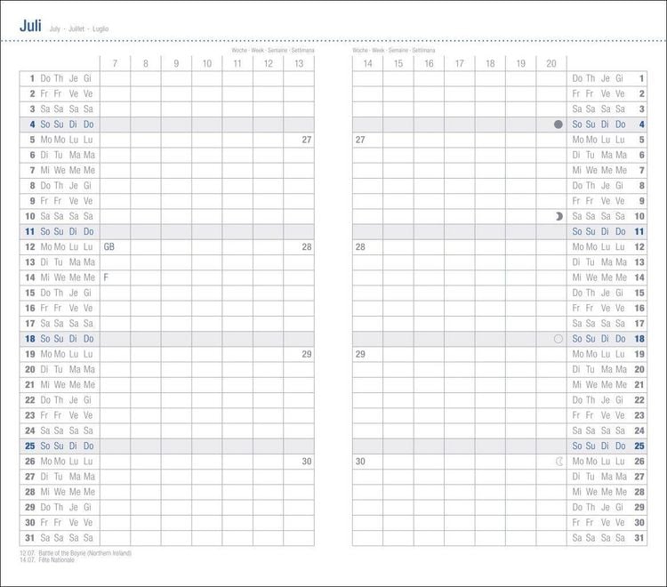 Produktbild: Leporello, schwarz Kalender 2027
