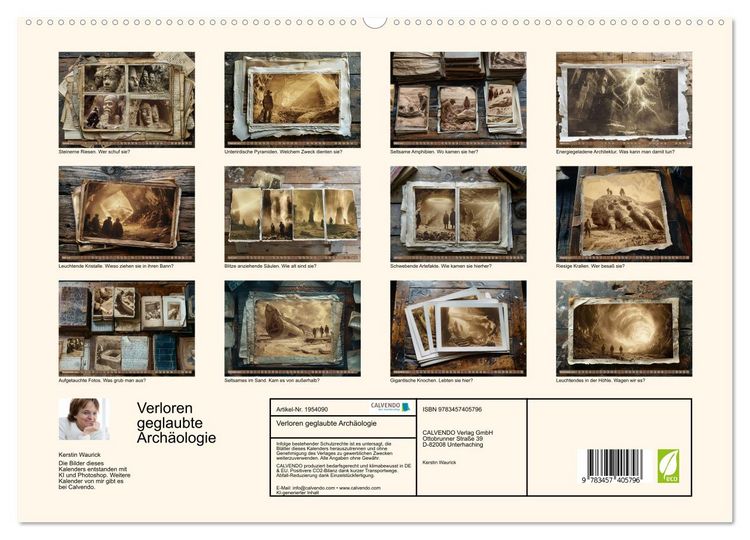 Produktbild: Verloren geglaubte Arch&auml;ologie (hochwertiger Premium Wandkalender 2026 DIN A2 quer), Kunstdruck in Hochglanz