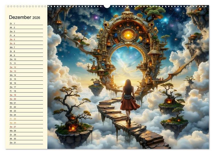 Produktbild: Flucht ins Wunder (Wandkalender 2026 DIN A2 quer), CALVENDO Monatskalender
