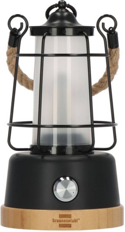 Brennenstuhl 1171800 1171800 LED Camping-Leuchte 350 lm akkubetrieben 570 g Schwarz, Bambus