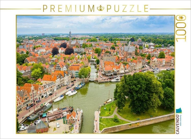 Produktbild: CALVENDO Puzzle Hoorn Luftbild | 1000 Teile Lege-Gr&ouml;&szlig;e 64x48cm Foto-Puzzle f&uuml;r gl&uuml;ckliche Stunden