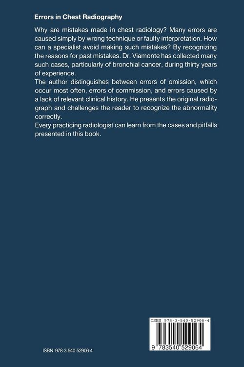 Produktbild: Errors in Chest Radiography