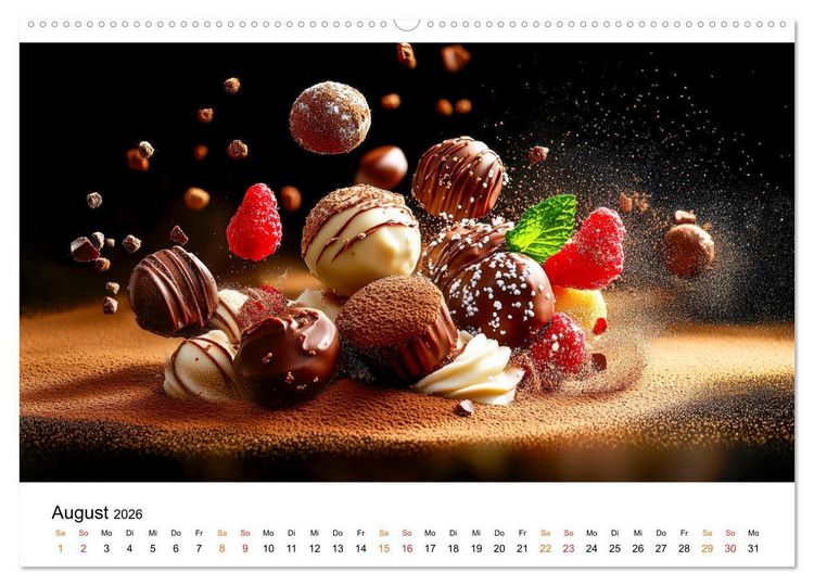 Produktbild: Sch&auml;tze der Confiserie Kunst (Wandkalender 2026 DIN A2 quer), CALVENDO Monatskalender