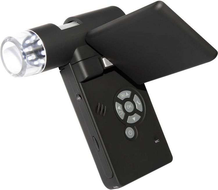 Produktbild: TOOLCRAFT USB Mikroskop mit Monitor 5 Megapixel Digitale Vergr&ouml;&szlig;erung (max.): 500 x