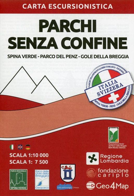 Produktbild: Carta escursionistica parchi senza confine. Spina Verde, par